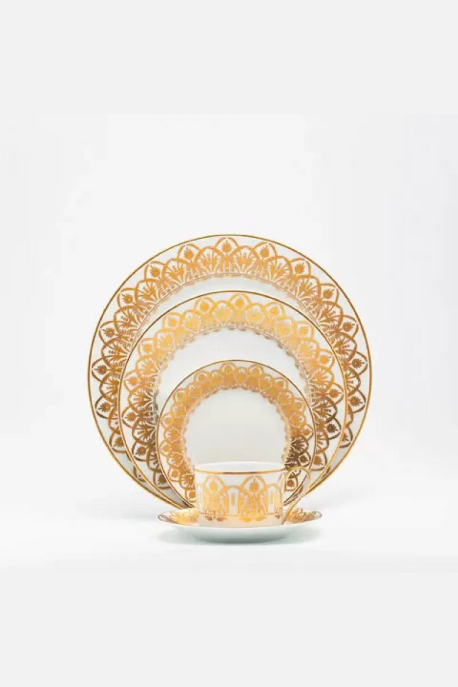 Royal Limoges Oasis White Dessert Plate – back view