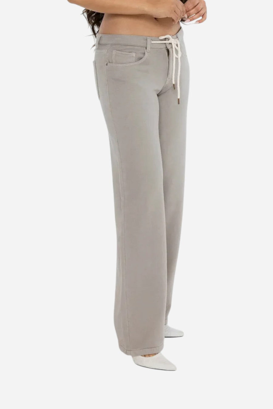 Rudes Demim The Riley Sweatpant in Creme – front view