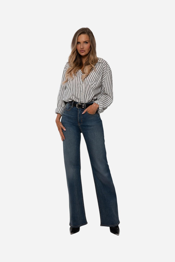 Rudes Denim The Ali Boot Cut in Moonstone