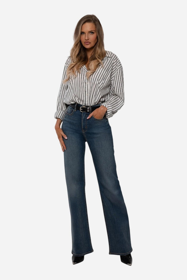 Rudes Denim The Ali Boot Cut in Moonstone