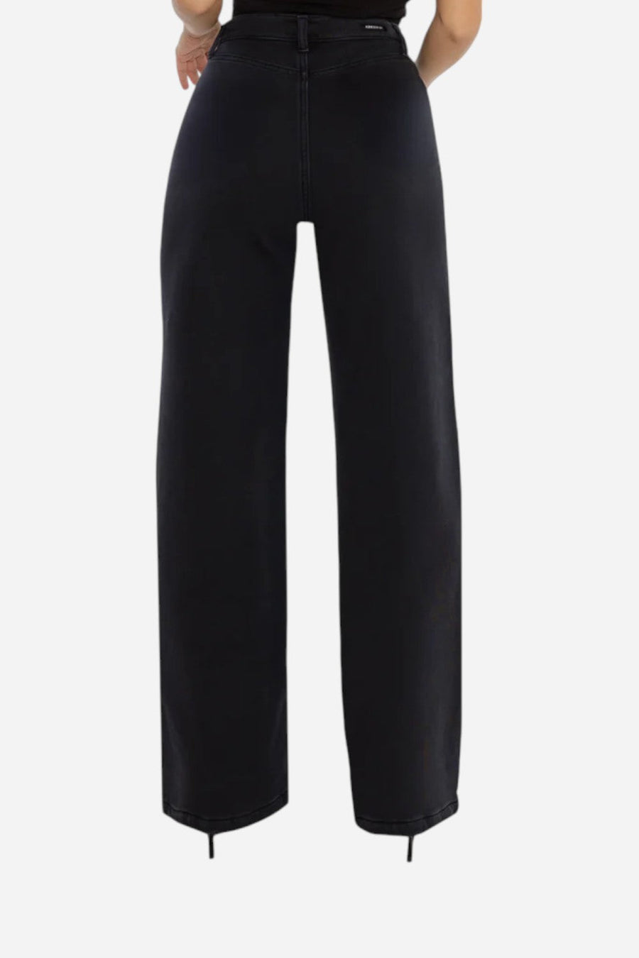 Rudes Denim The Riley Vintage High Rise in Vintage Black – side view