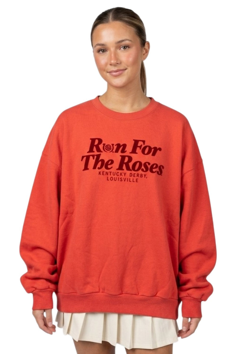 Kentucky Derby 152 "Run For The Roses" Oversized Crewneck