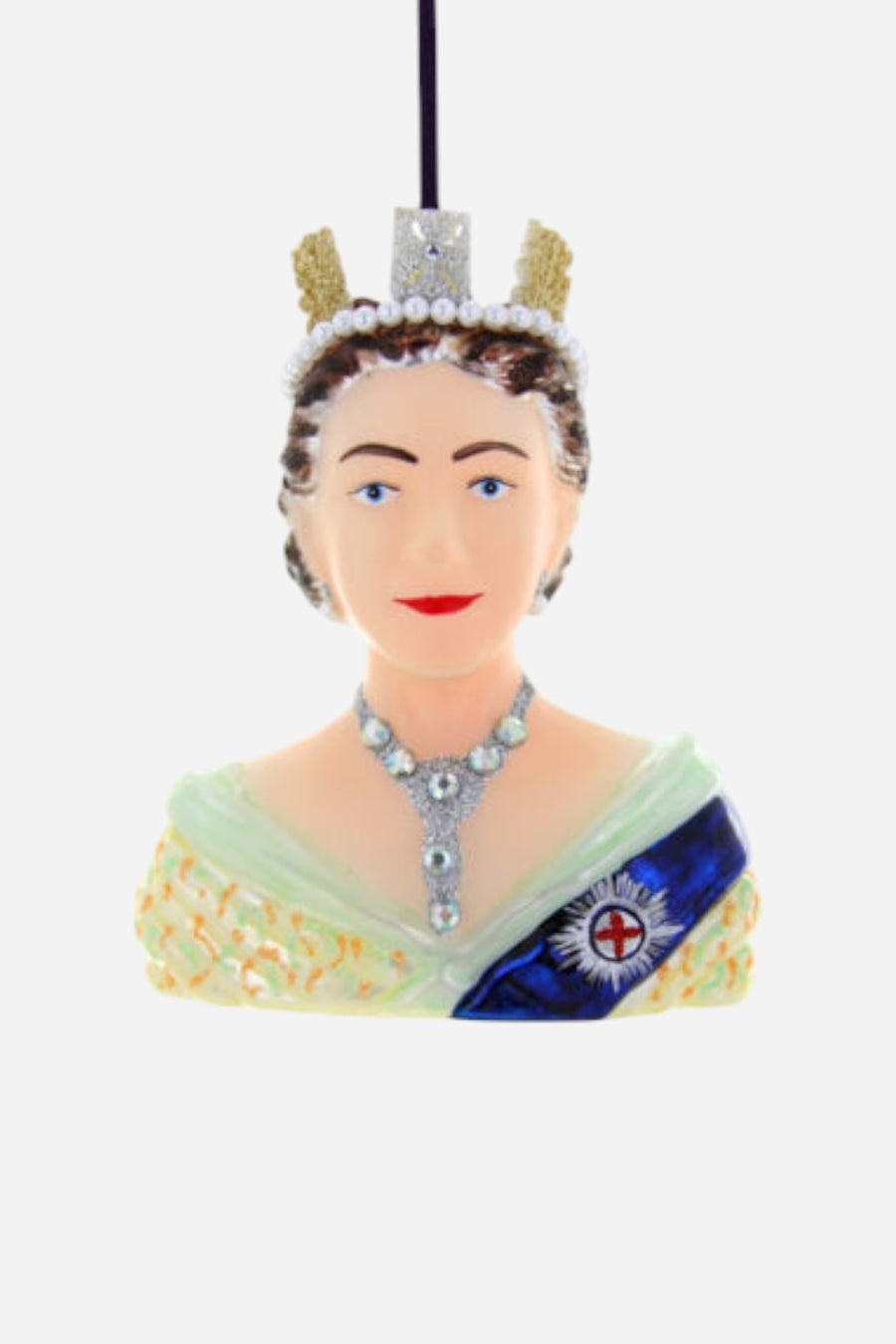 Young Queen Elizabeth Bust Ornament
