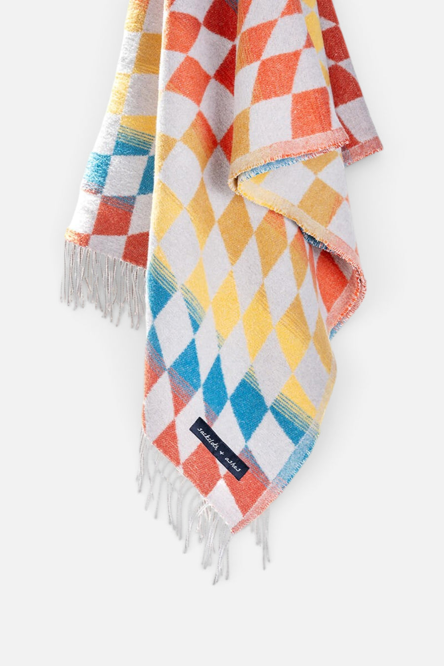 Sackcloth + Ashes Checkered Santa Cruz Throw Blanket – back view