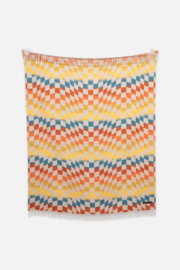 Sackcloth + Ashes Checkered Santa Cruz Throw Blanket