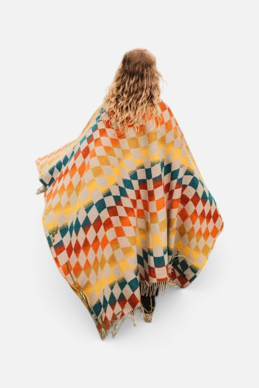 Sackcloth + Ashes Checkered Santa Cruz Throw Blanket – side view