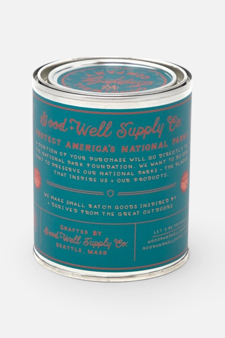 Saguaro National Park Pint Candle – back view