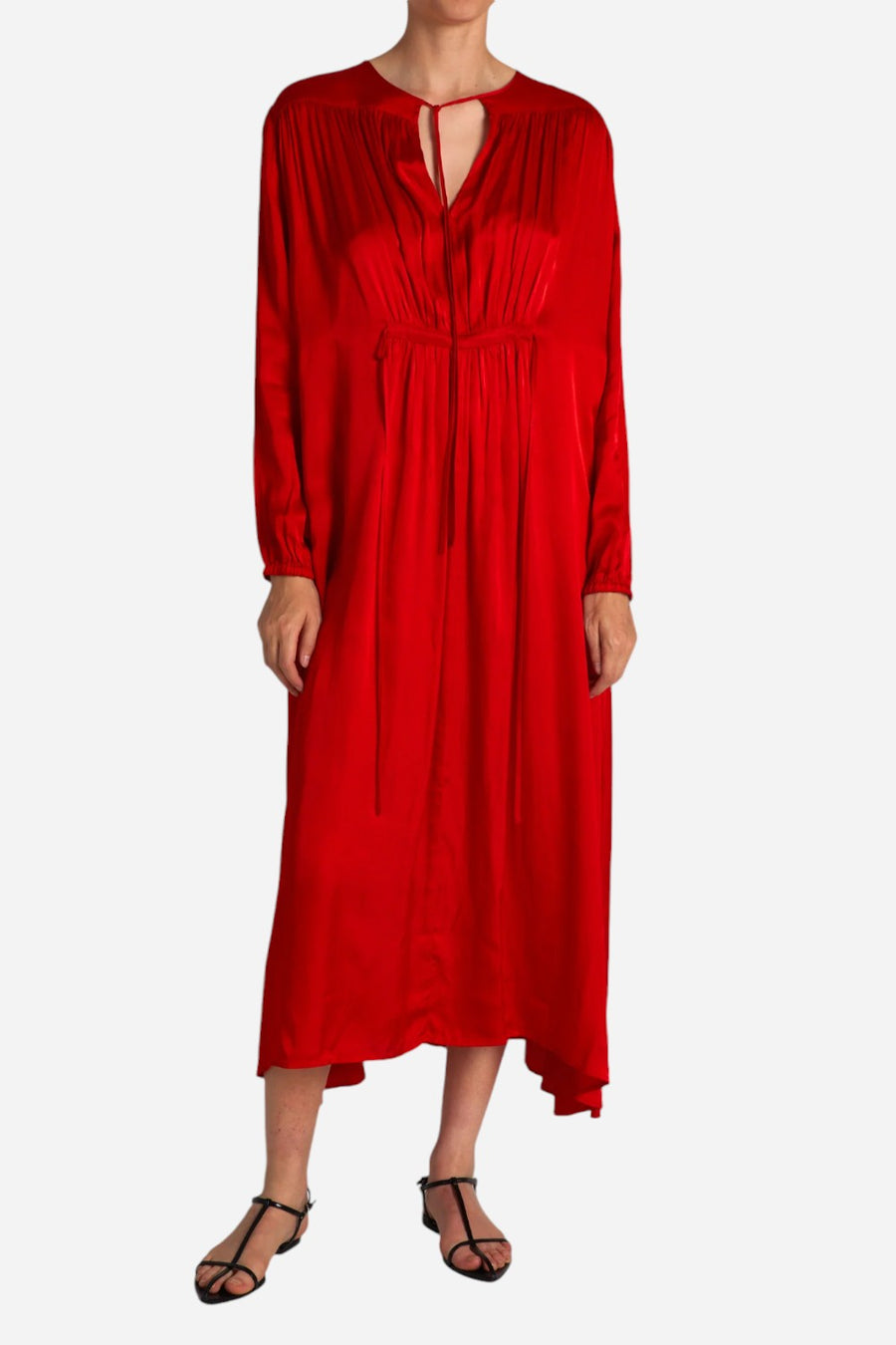Saint Art August Maxi Dress Molten Lava – back view