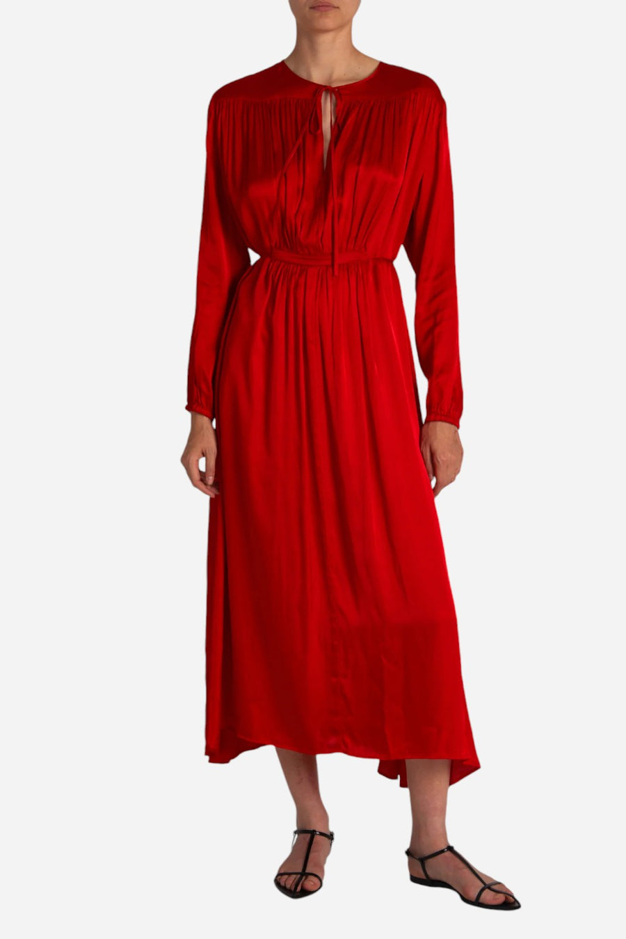 Saint Art August Maxi Dress Molten Lava – front view