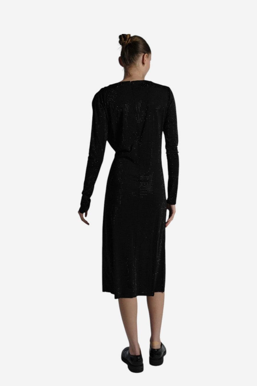 Saint Art Ayla Dress in Black Stones – side view