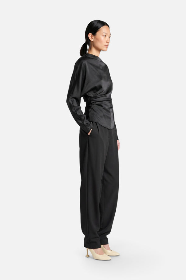 Saint Art Ida Draped Top in Black