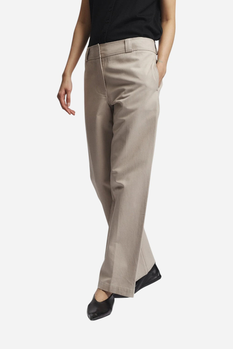 Saint Art Nessa Pant Pebble – alternate
