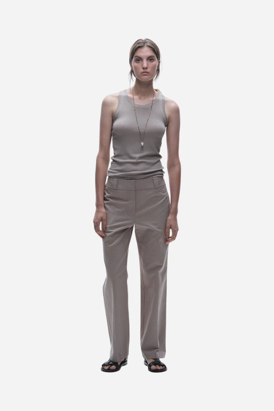 Saint Art Nessa Pant Pebble – back view