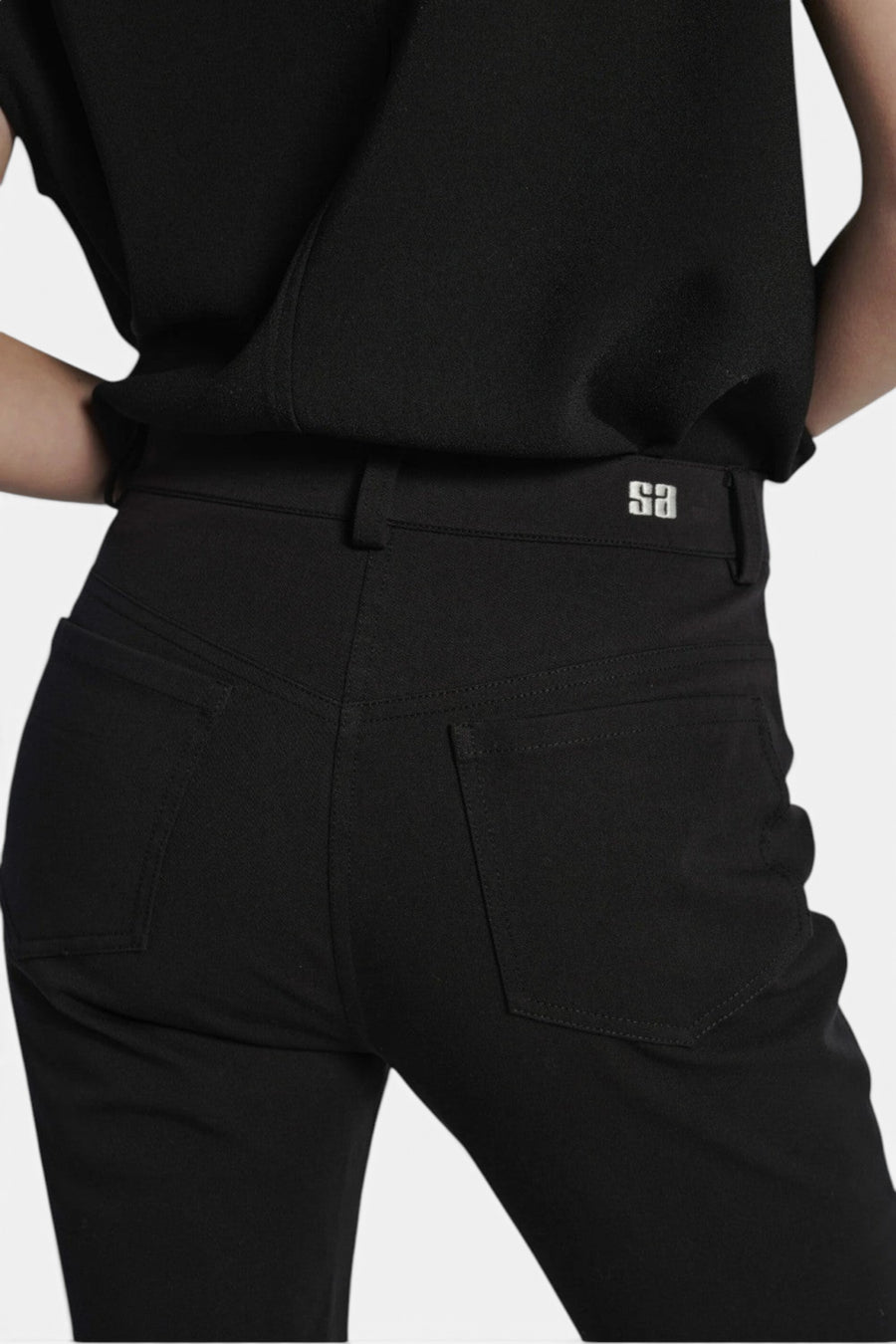 Saint Art Preston Compact Stretch Pant Black – back view