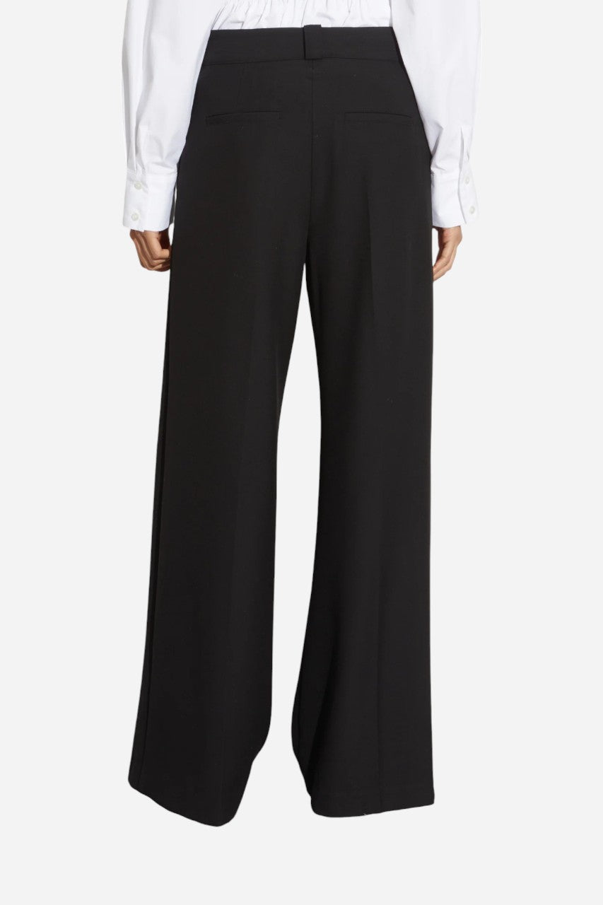 Saint Art Tiffany Mid-Waisted Wideleg Trouser Black – detail