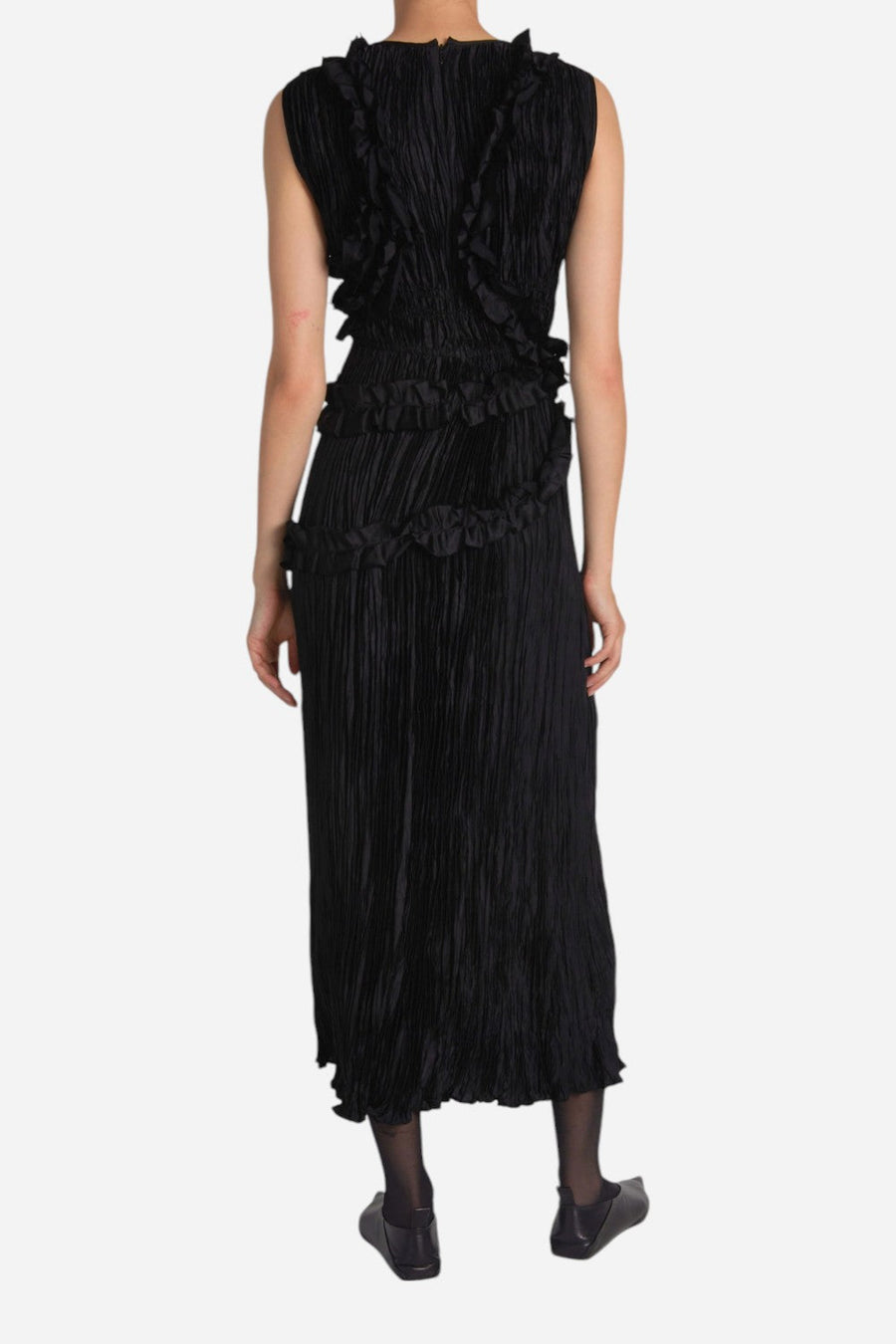 Saint Art Willa Maxi Dress in Black – back view