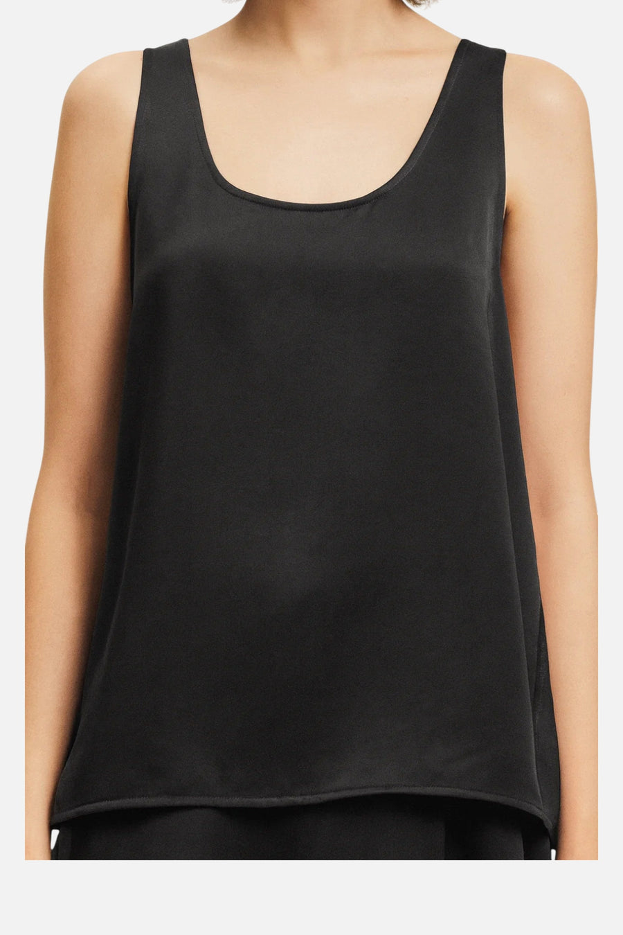 Saint Art Women's Isola Scoopneck Tank in Black – detail