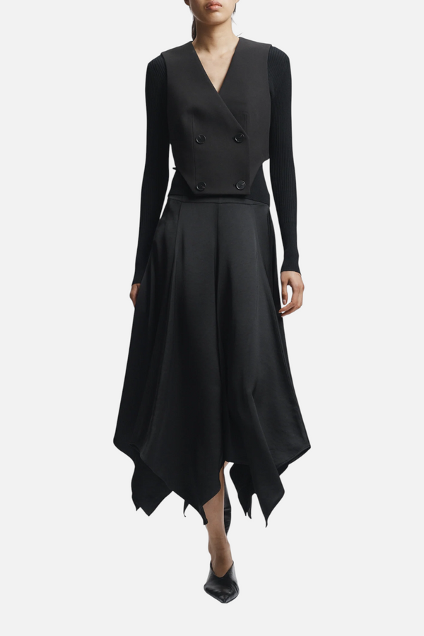 Saint Art Women's Landon Panel Skirt in Black