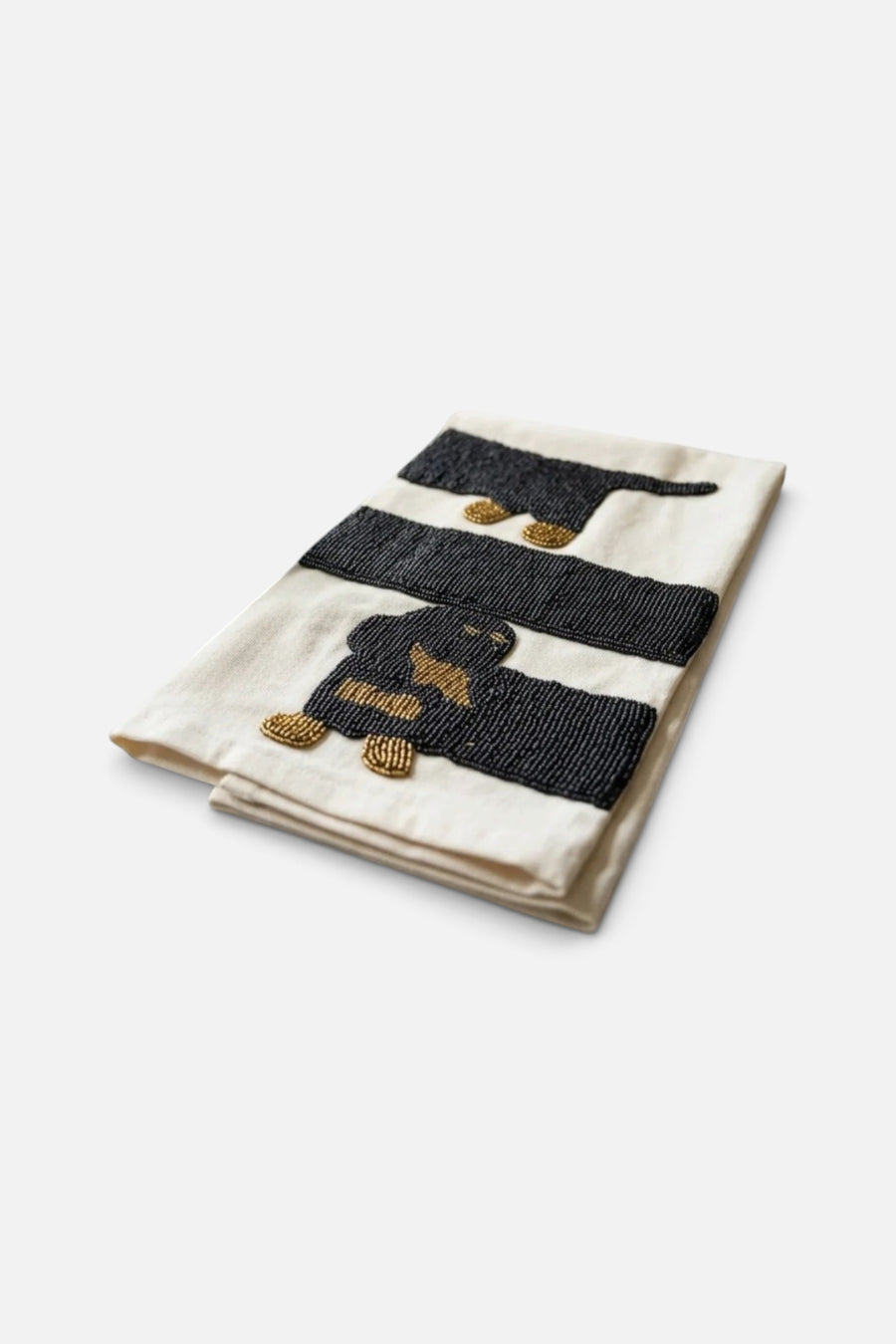 Saint Austin Company Weenie Beaded Towel – back view