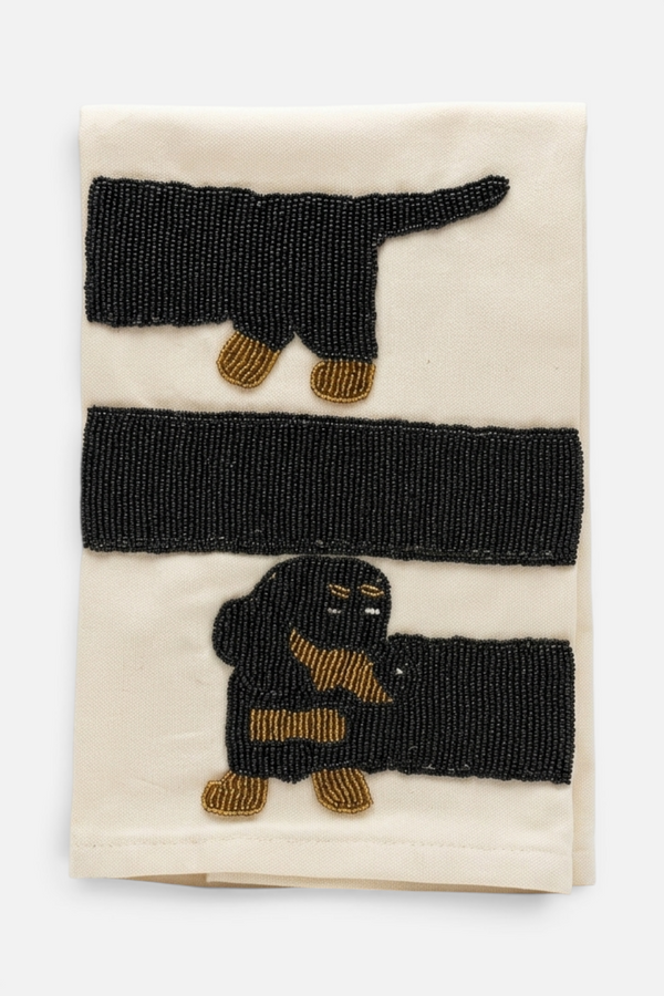 Saint Austin Company Weenie Beaded Towel
