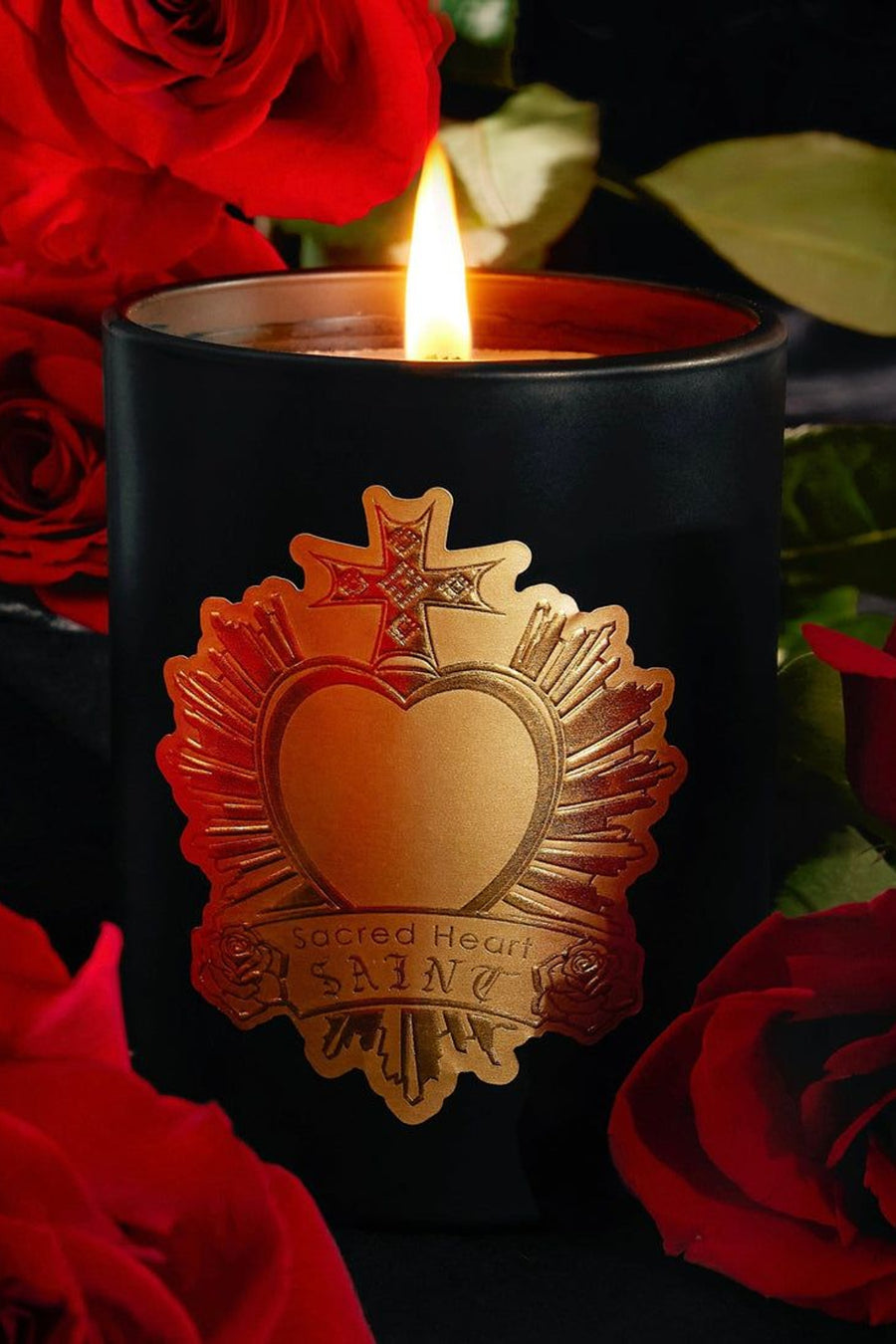 Saint Candles Ex-Voto Sacred Heart Special Edition Candle – back view