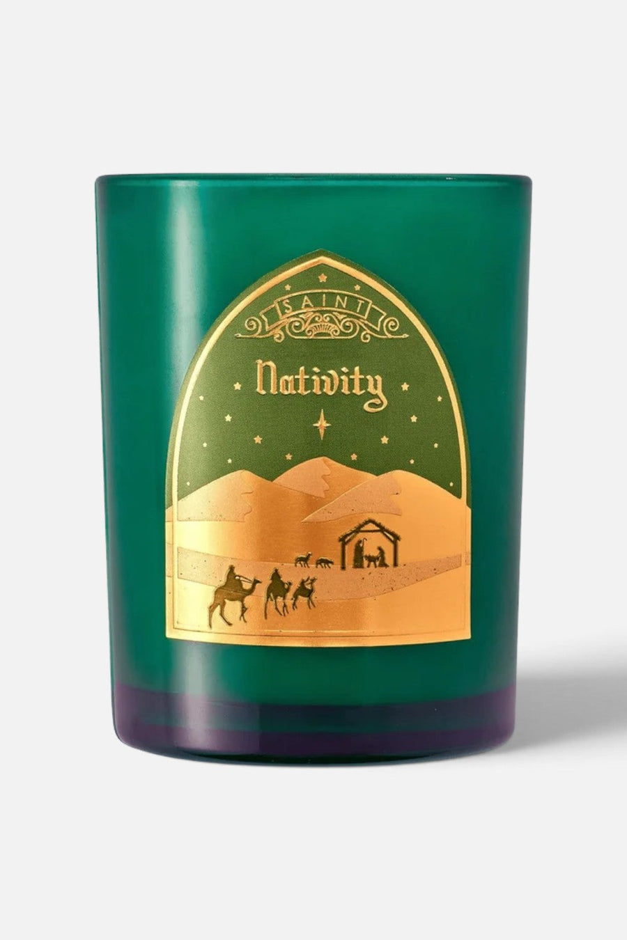 Saint Candles Nativity Special Edition Candle – back view