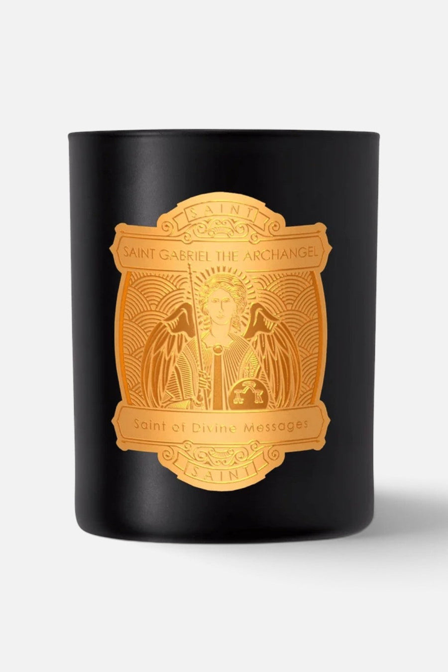 Saint Candles St Gabriel Archangel Special Edition Candle – side view