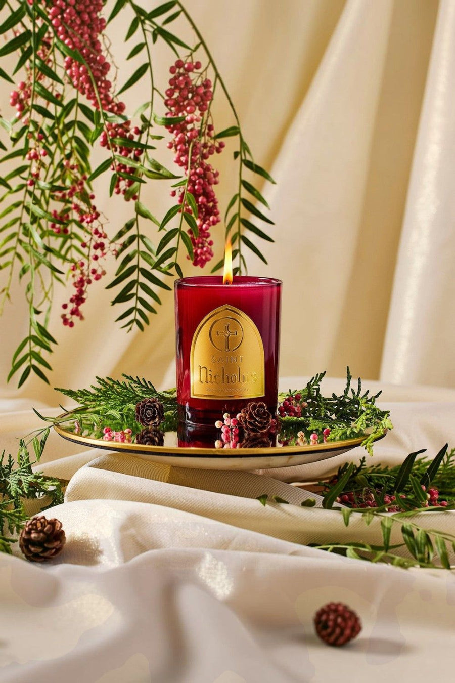 Saint Candles St Nicholas Special Edition Candle – back view