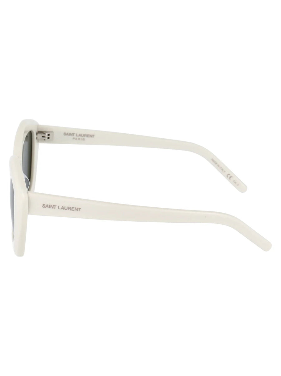 Saint Laurent New Wave Cat-Eye White Sunglasses – side view