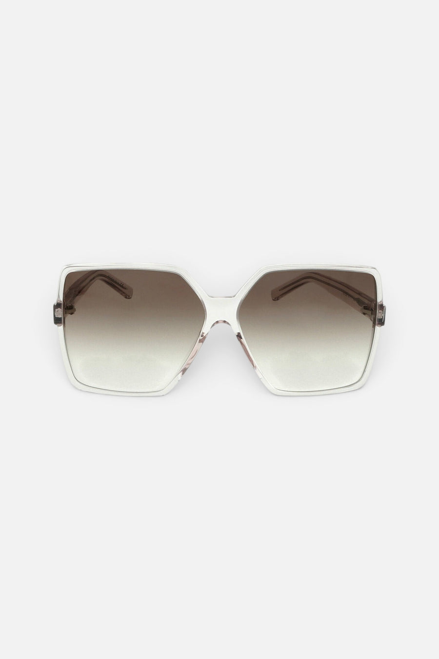 Saint Laurent Nude Sunglasses with Brown Gradient Lenses – back view