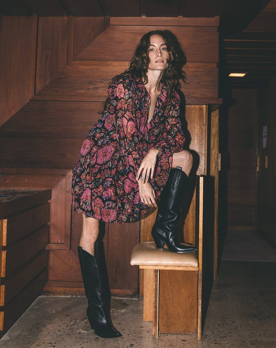 Samaya Mini Dress in Jolie Floral – side view
