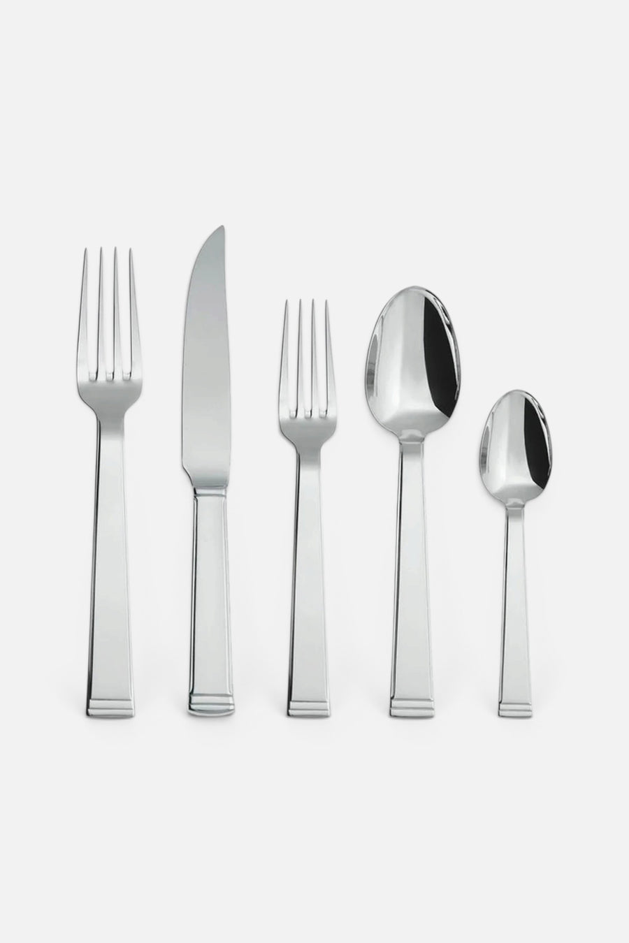 Sambonet Akademia Stainless Steel 5 Piece Place Setting – front view
