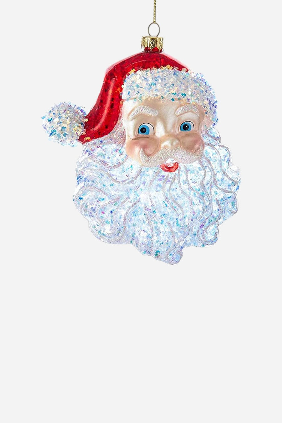 Santa Head 5" Ornament – front view
