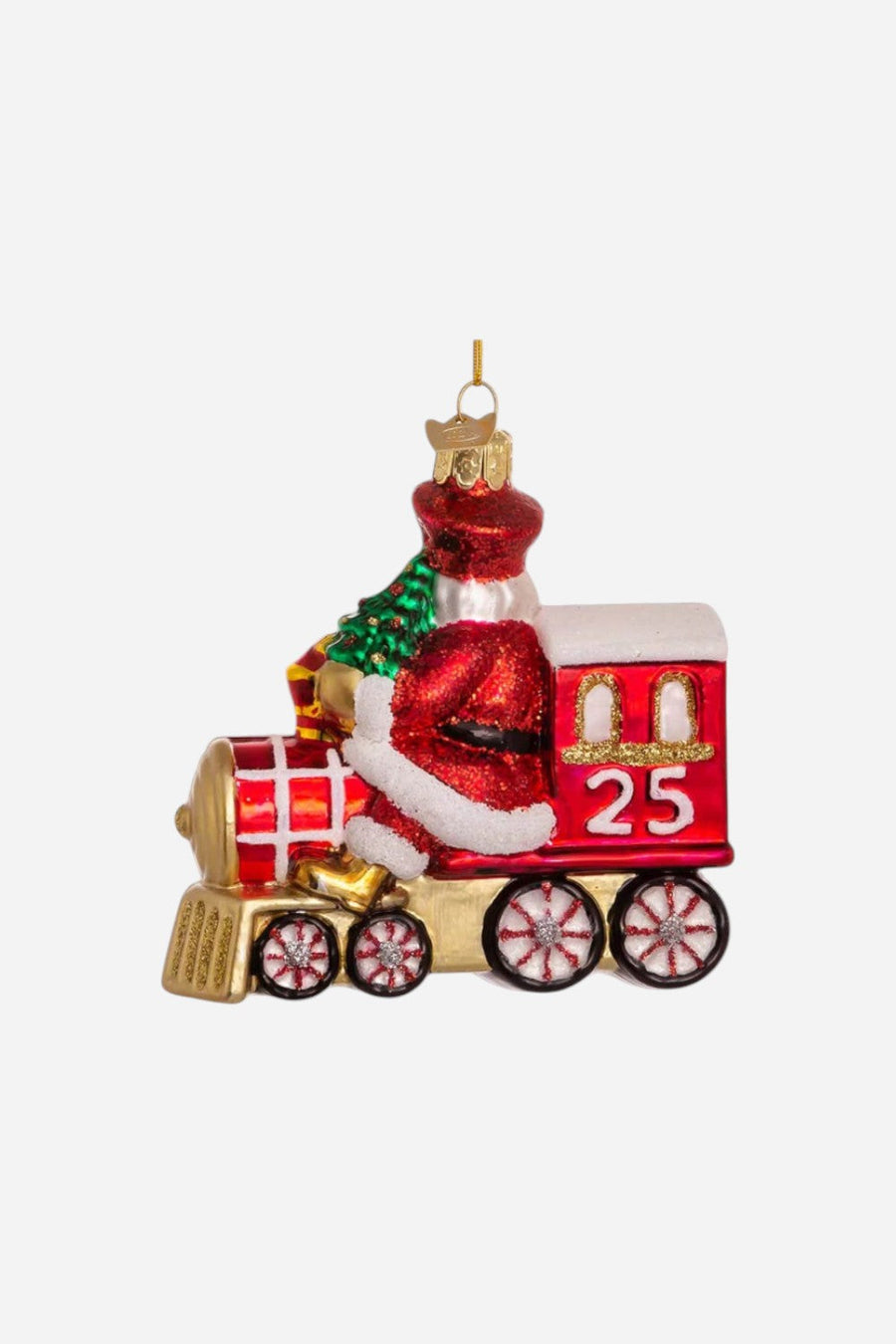 Santa In Xmas Train – back view