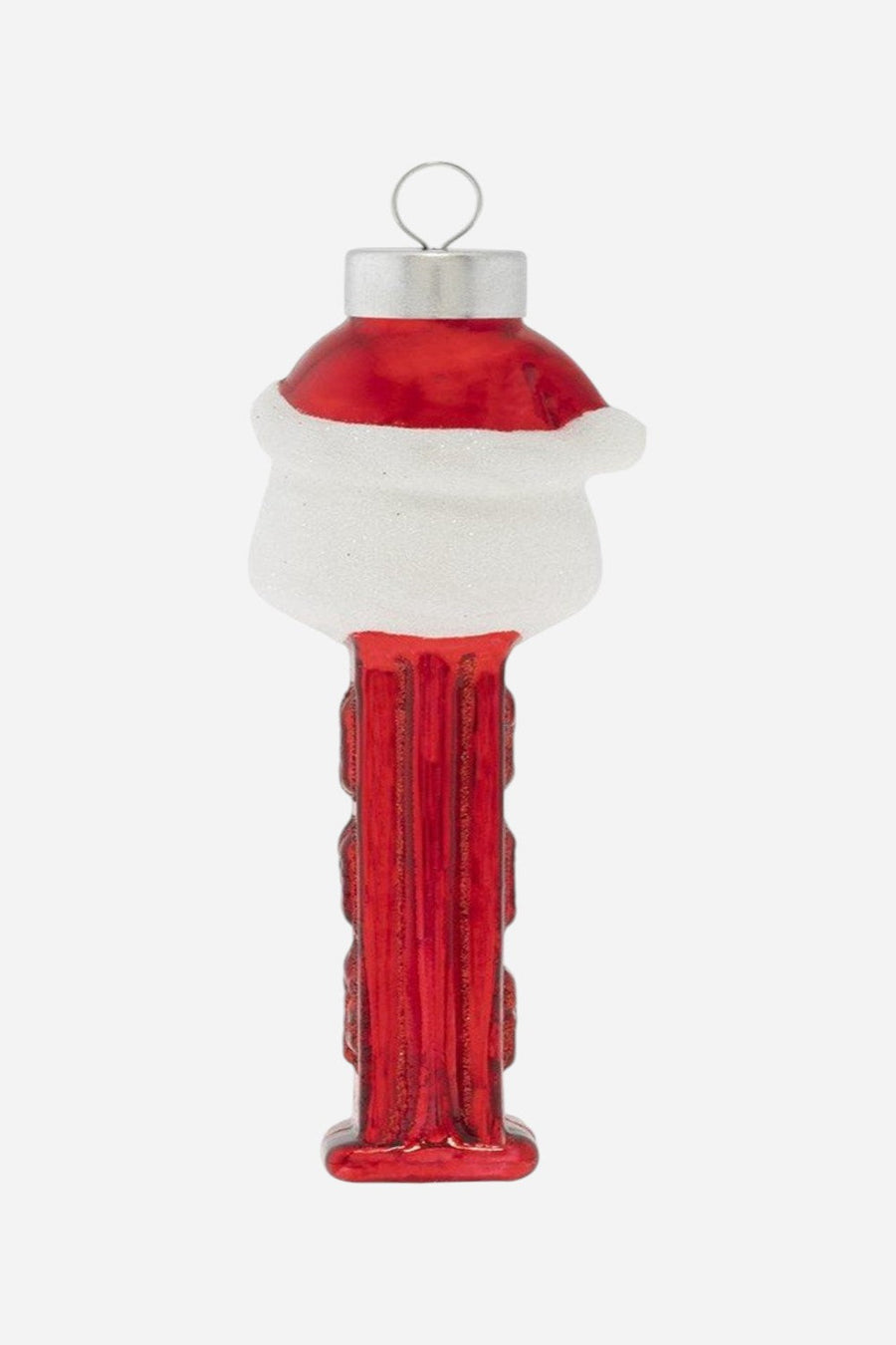 Santa Pez Dispenser Ornament – back view