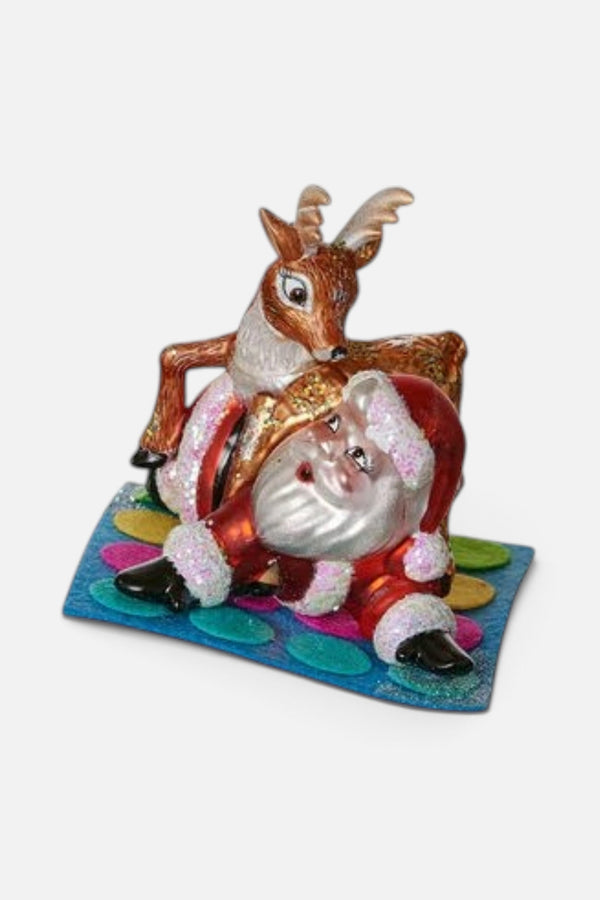 Santa/Reindeer Twister Ornament