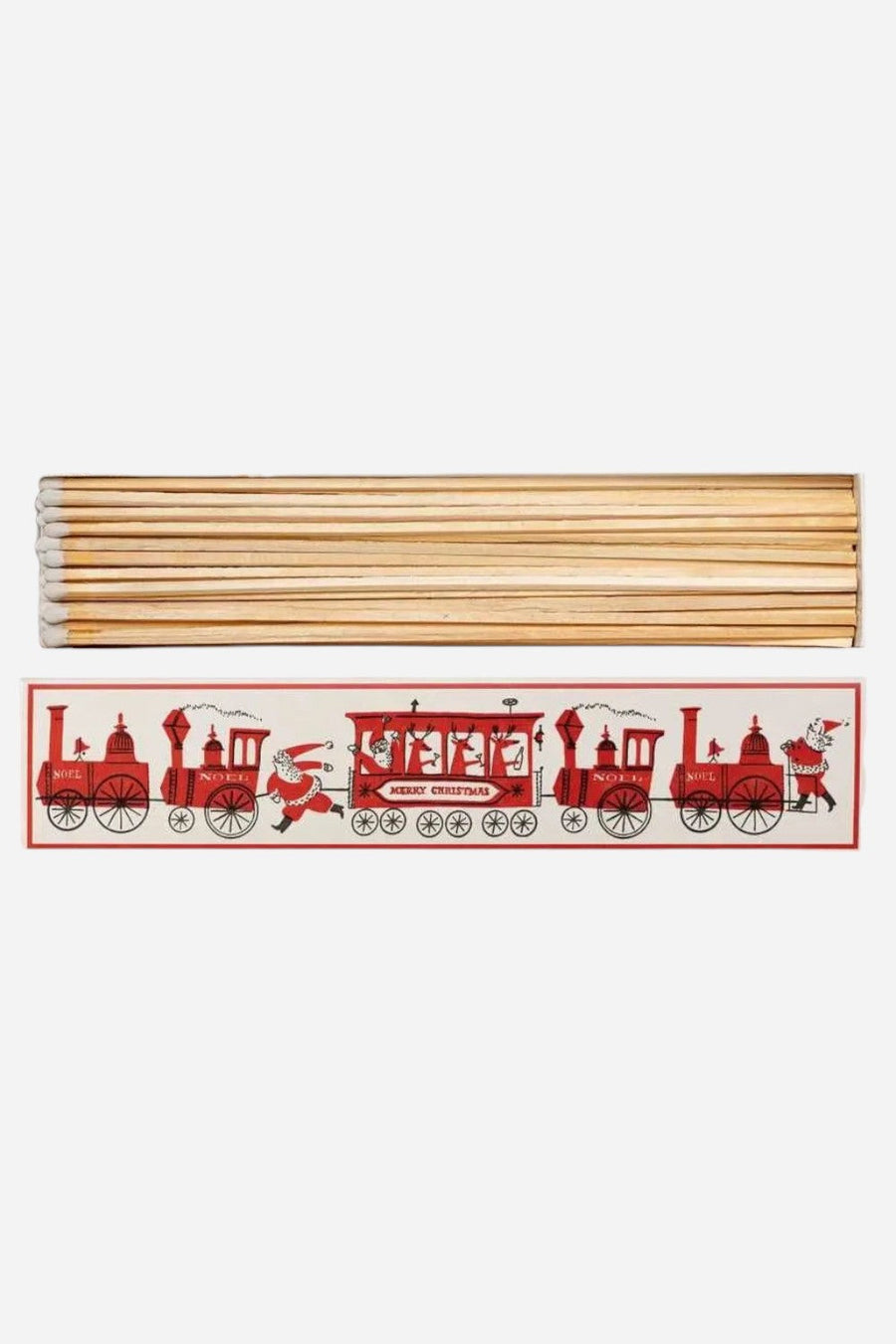 Santa Trains Long Matches – front view