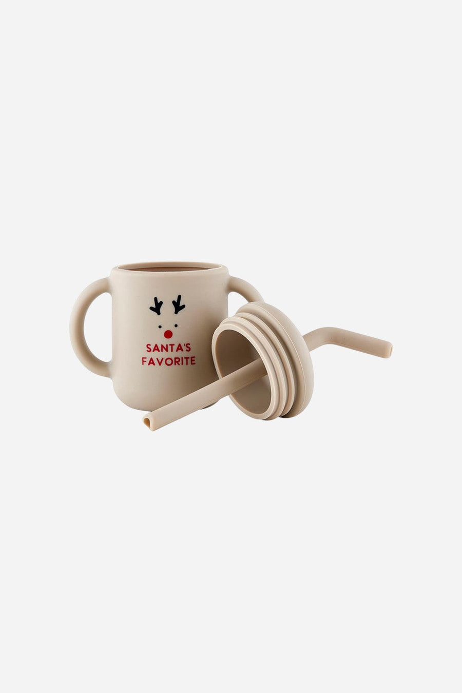 Santa's Favorite Silicone Sippy Cup – side view