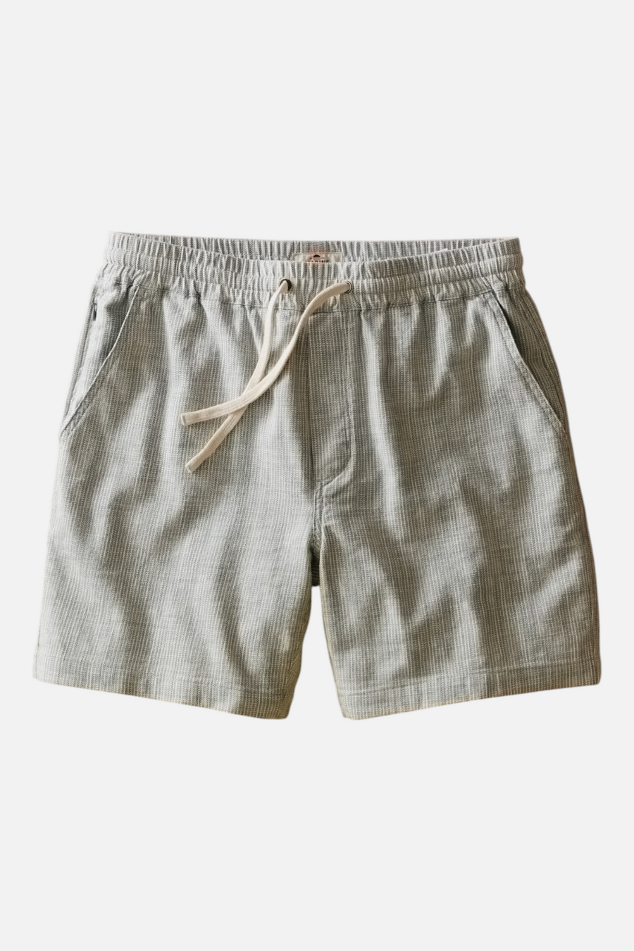 Marine Layer Men's Saturday Beach Short 6" in Green Stripe