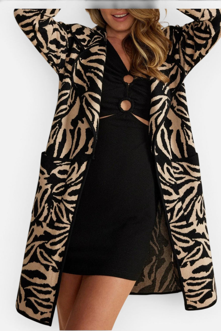 Savannah Intazia Coatigan Multi – back view