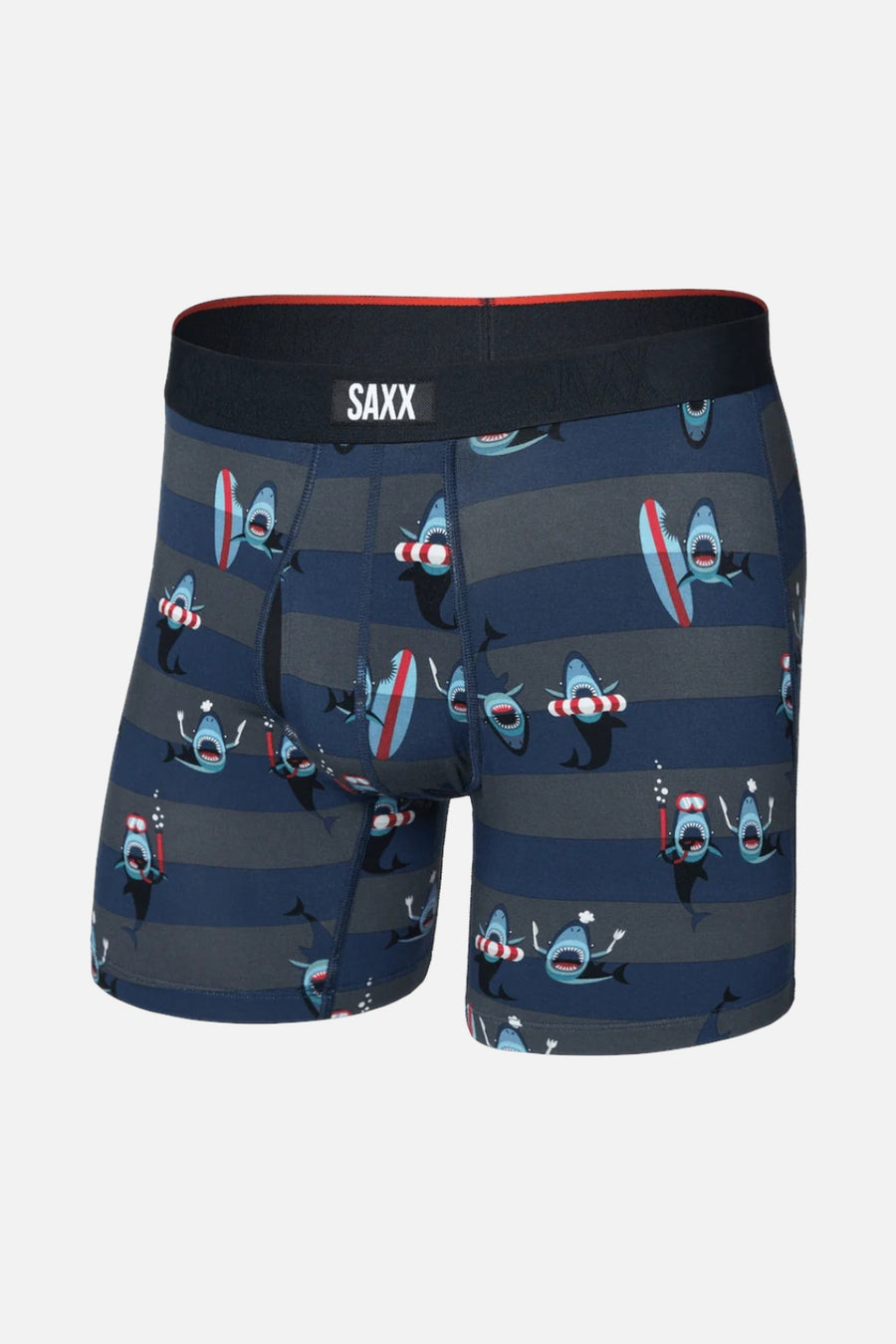 Saxx Men's Vibe Xtra Soft Comfort Boxer Brief in Shark Bite – three-quarter view