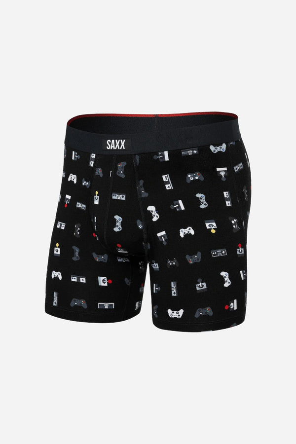 SAXX Vibe Xtra Super Soft Boxer Brief in Gamer-Black