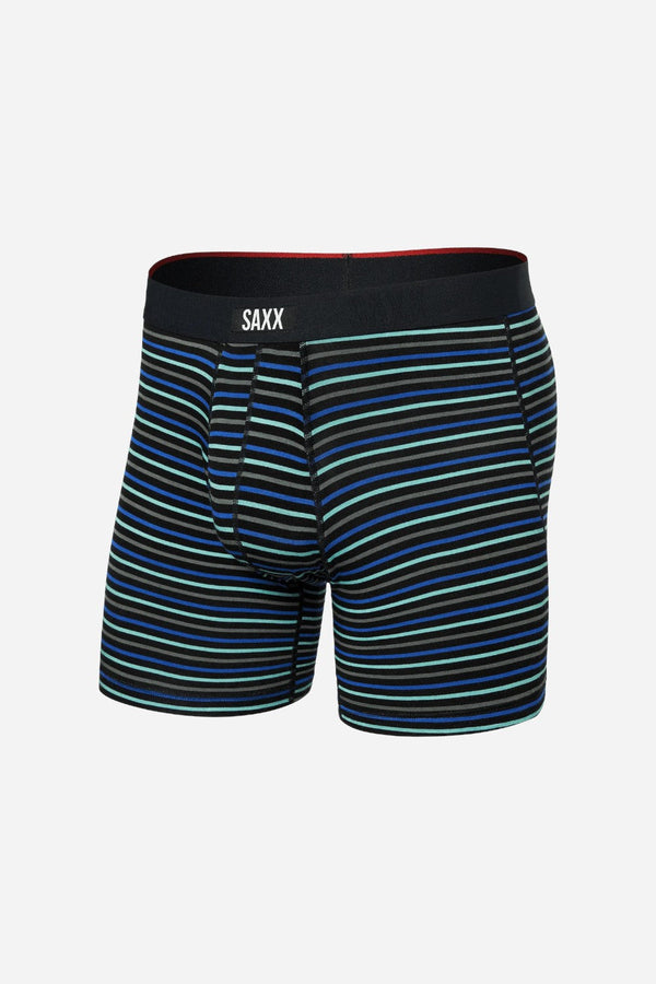 SAXX Vibe Xtra Super Soft Boxer Brief in Gent's Stripe-Sport Blue
