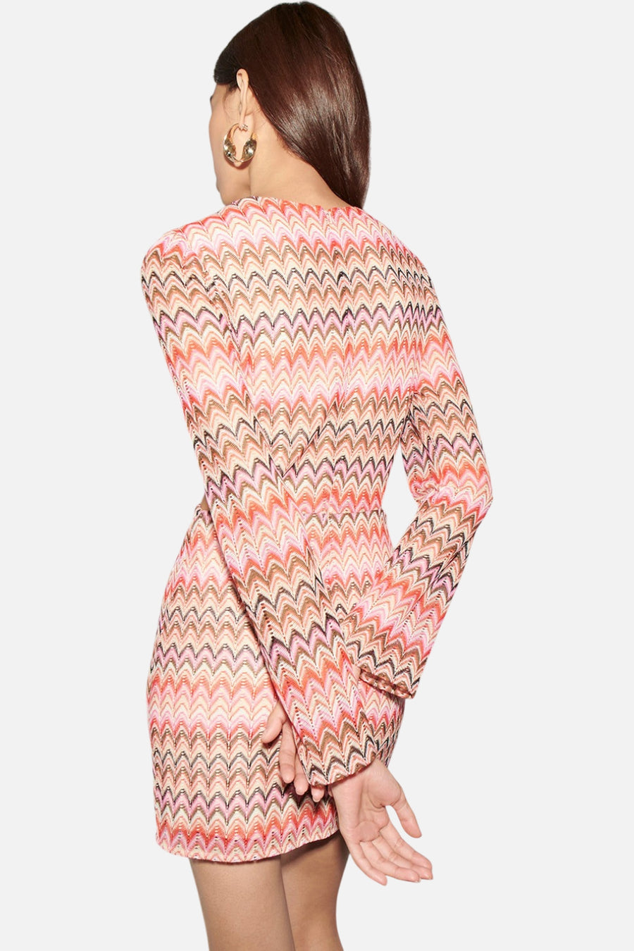 Saylor Augustina Knit Mini Dress in Gelato – on model