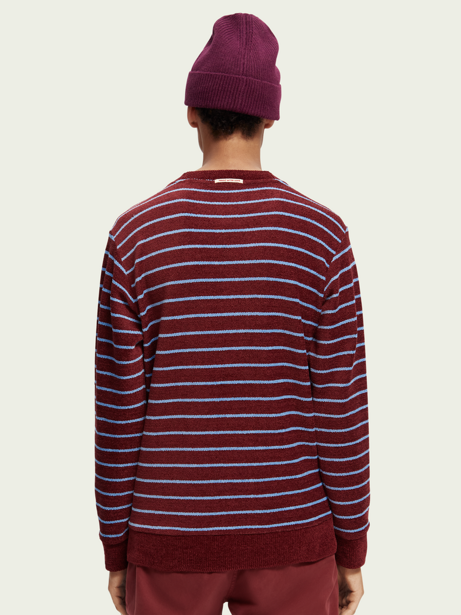 Scotch & Soda 169187 Stripe Felpa Crew Sweat – back view