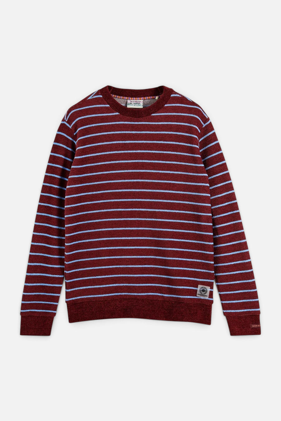 Scotch & Soda 169187 Stripe Felpa Crew Sweat – front view