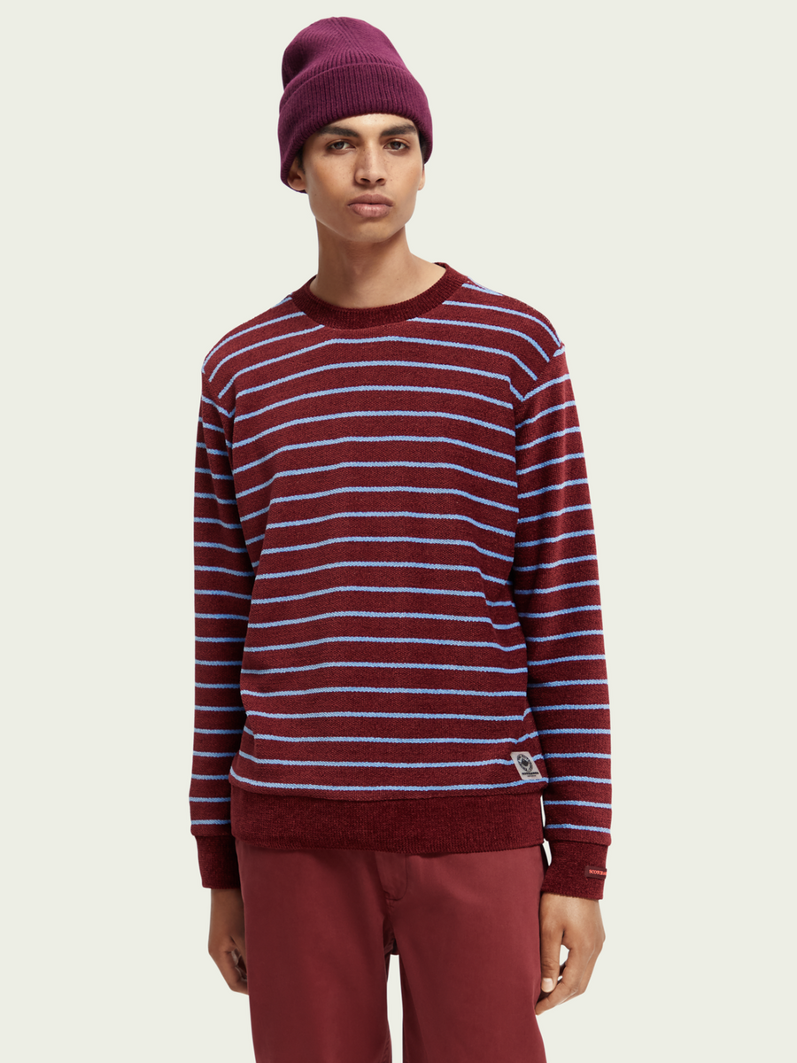 Scotch & Soda 169187 Stripe Felpa Crew Sweat – side view