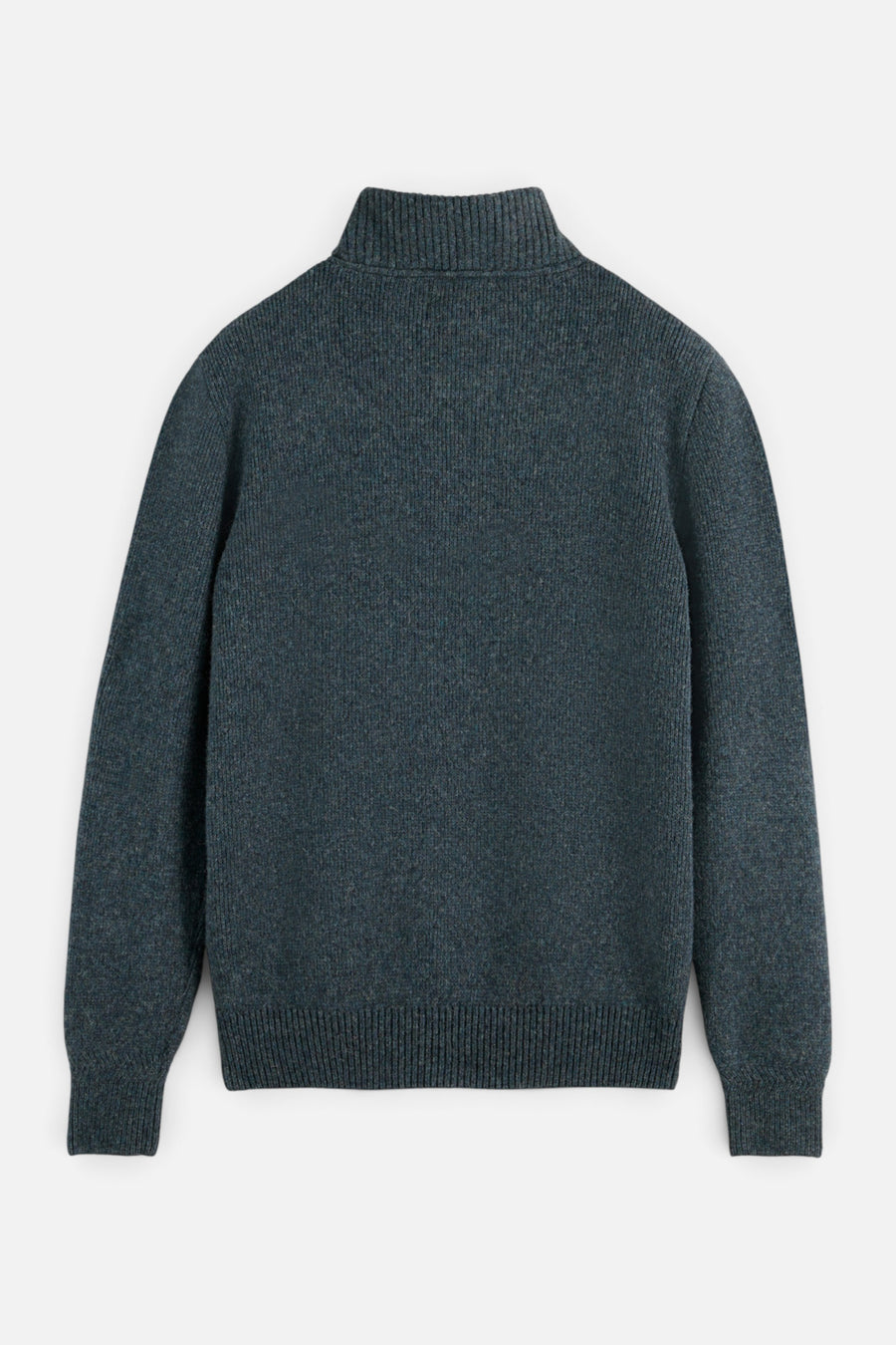 Scotch & Soda 169270 Wool-blended Half-Zip Pullover in Steel Melange – alternate