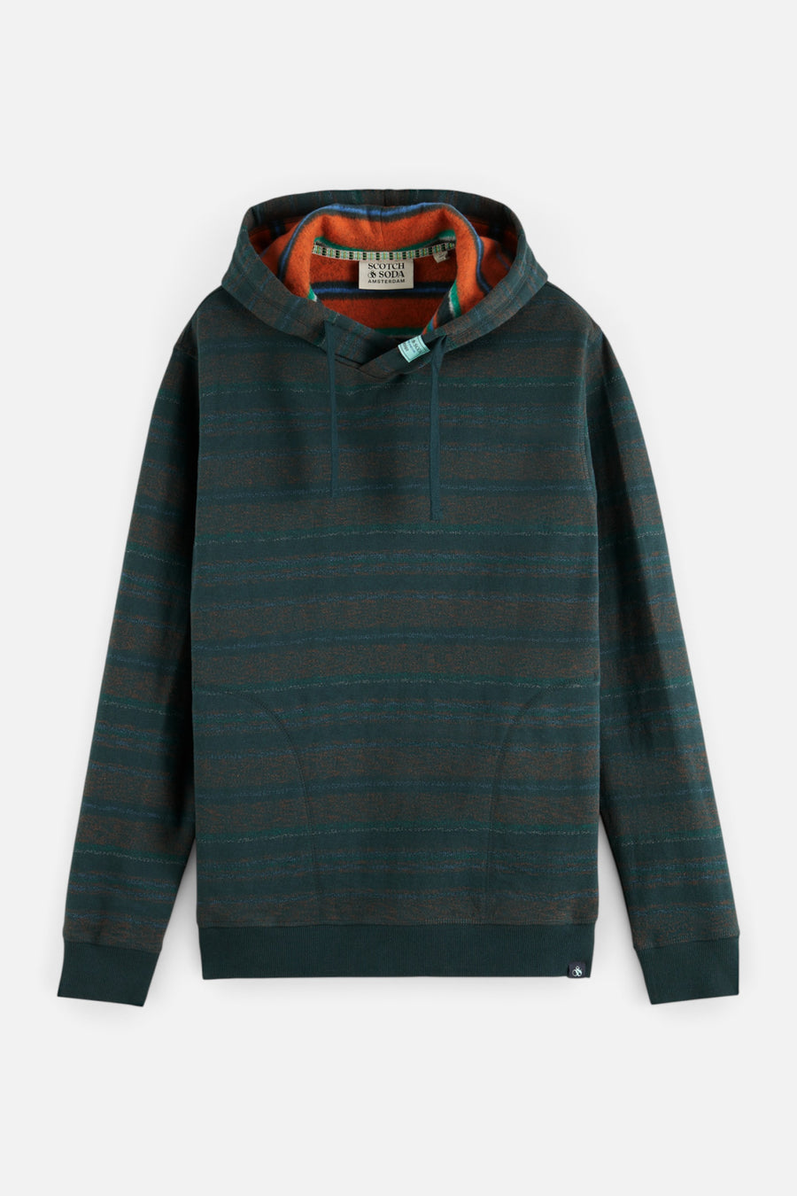 Scotch & Soda 169470 Striped Contrast-Lined Hoodie 02 – detail