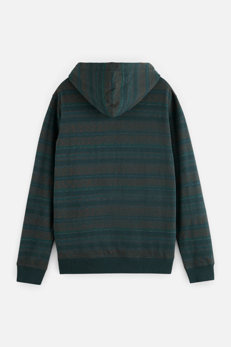 Scotch & Soda 169470 Striped Contrast-Lined Hoodie 02 – flat lay